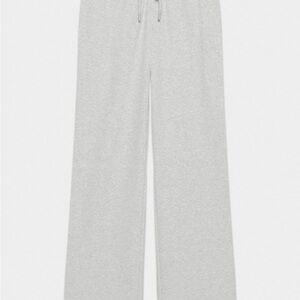 Gray Wide-Leg Lounge Pants